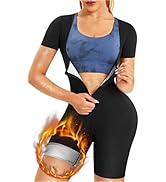URSEXYLY Sauna Suit for Women Sweat Vest Waist Trainer 3 in 1 Slimming Full Body Shaper Workout T...