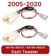 RED WOLF Car Dash Tweeter Speaker Wiring Harness Compatible with Toyota Tundra 2007-2021, 4Runner...