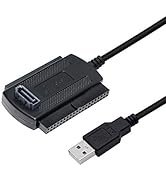 SinLoon USB to SATA IDE Converter Cable Adapter USB 2.0 to 2.5/3.5/5.25in IDE and SATA Adapter Ca...