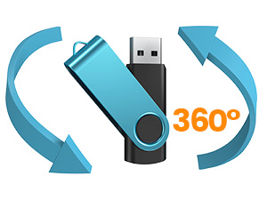 Flash Drive Pack of 10 Thumb Drives Bulk Kepmem Metal USB Memory Sticks Swivel USB Drive Pen Drives