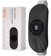 Portable Cordless Heating Pad for Period Cramps, Voice Reminder Menstrual Heating Pad with 6 Heat...