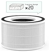 Afloia HEPA Air Purifier Original Replacement Filter + 20 PCS Sponges for Fillo with Fragrance B0...