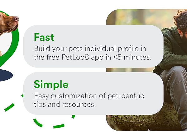track your large pet anywhere with the free to download ios and android app