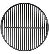 Quantfire 18 3/16" Round Cast Iron Cooking Grid for Large Big Green Egg Accessories, Grate Grids ...