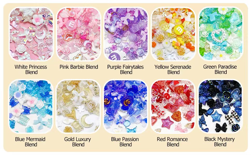 nail charm colors