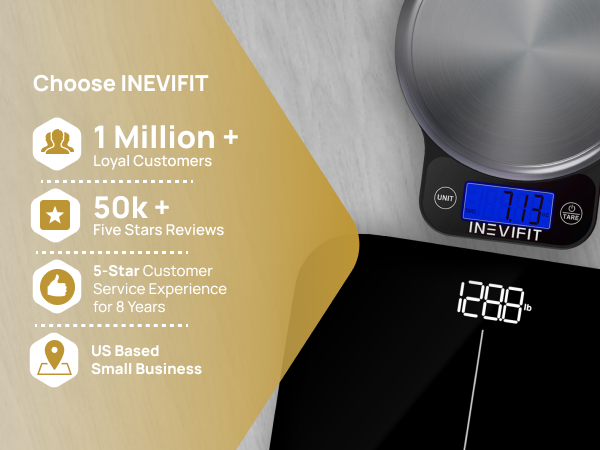 INEVIFIT Premium Bathroom Scale - I-BS002 - Premium A+ - Mobile