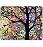 BOSOBO Mouse Pad, Custom Tree of Life Mouse Mat, Small Gaming Mouse Pad for Women and Men, Waterp...