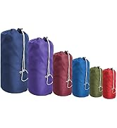 BeeGreen Ditty-Bags-Stuff-Cinch-Bags-for-Backpacking Small Drawstring Bags with Dust Flap Compres...