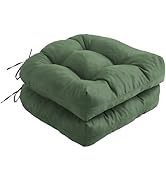 IPYNBAP Outdoor Chair Cushions Set of 2, 19 x 19 inch Patio Chair Cushions, Tufted Patio Furnitur...