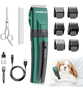 HEAPETS Dog Clippers for Grooming, Low Noise, Electric Quiet, Adjustable Clipper Comb, Rechargeab...