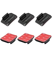 Haoyou Curved Adhesive Helmet Mount Compatible with Gopro Hero 13,12,11,10, 9, 8, 7, 6, 5, 4, 3+,...