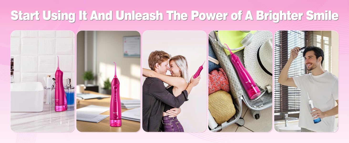 tovendor electric water flosser for travel, office, daily clean use