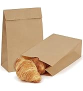 Mini Paper Bags 300 PCS, SHOPDAY 2 LB Small Brown Paper Bags 4.3x2.3x7.875", Recyclable Kraft Bag...