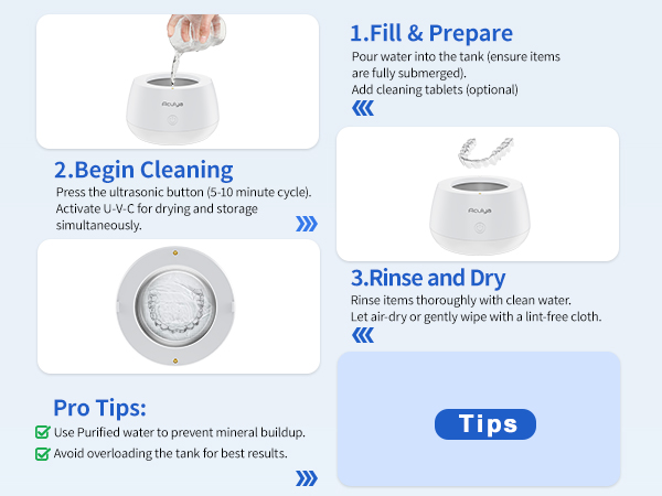 Ultrasonic denture cleaner