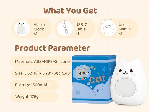 Alarm Clock with Night Light