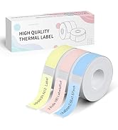 HKHKPI Labels N12 Label Maker Tape, 14x40mm (0.55"X1.57") Adhesive Thermal Sticker Paper, 3-Roll ...