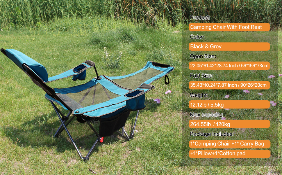 reclining camping chair