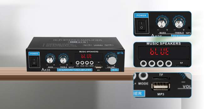 Stereo Home Audio Amplifier