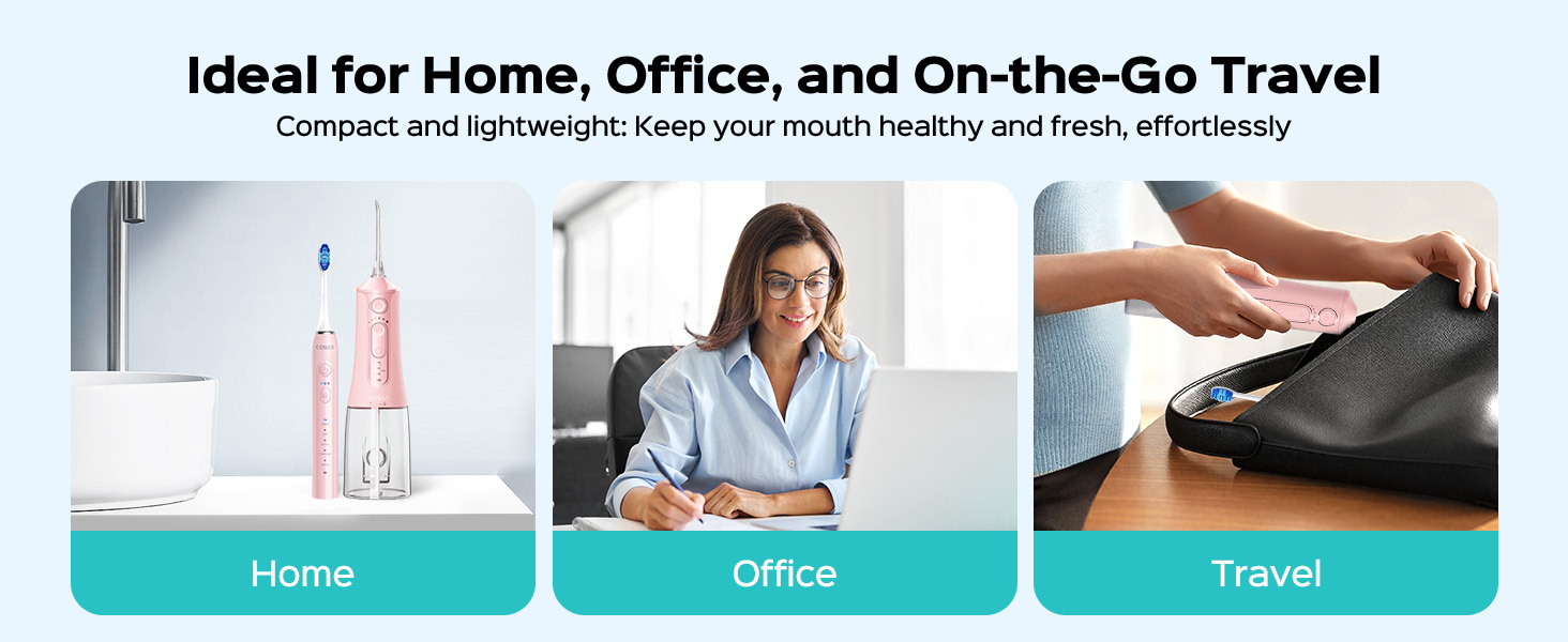 electric toothbrush with water flosser