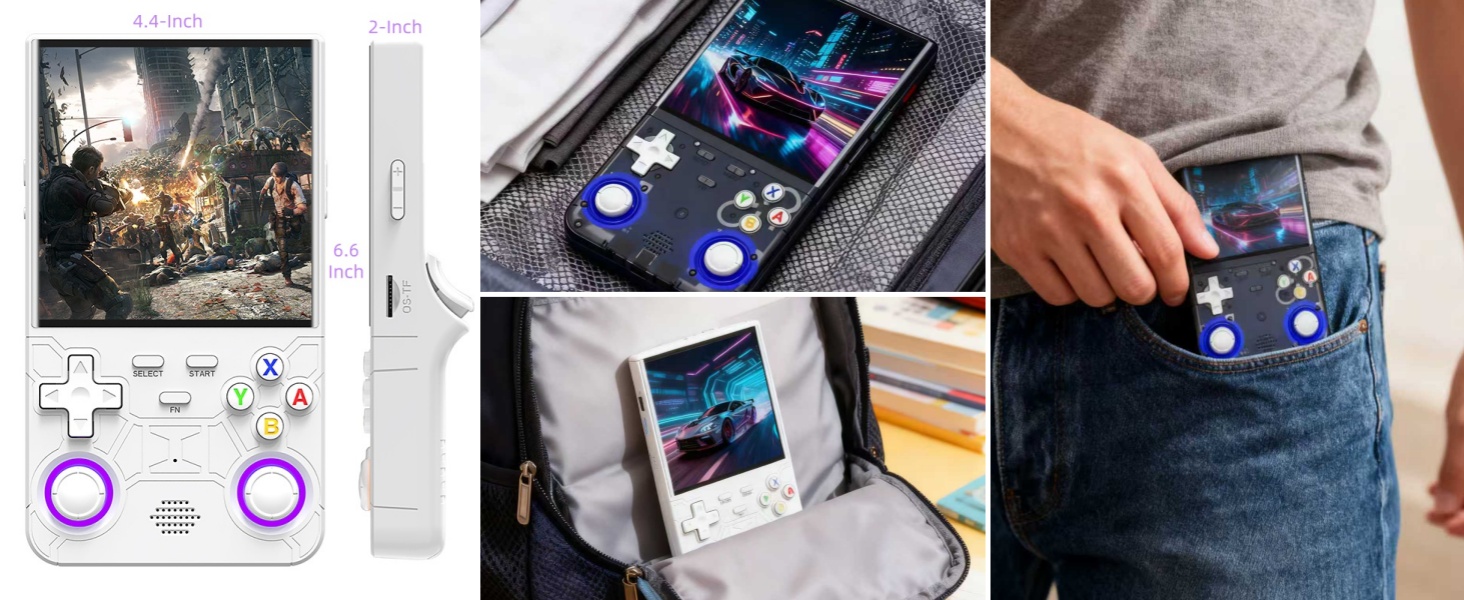 Portable handheld game console
