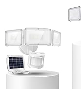 LEPOWER 1600LM LED Solar Security Lights Motion Outdoor