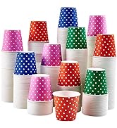 [600 Pack] 3 oz Paper Cups, Mouthwash Cups, Disposable Bathroom Cups, Cold Beverage Drinking Cup ...