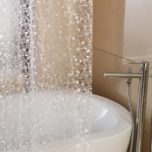 semitransparent shower curtain