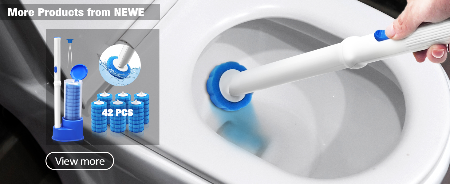 Disposable Toilet Brush with Tweezers