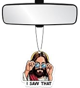 8Pack Car Air Freshener,I Saw That Jesus Car Fresheners,Funny Air Freshener Car,Religious Mirror ...