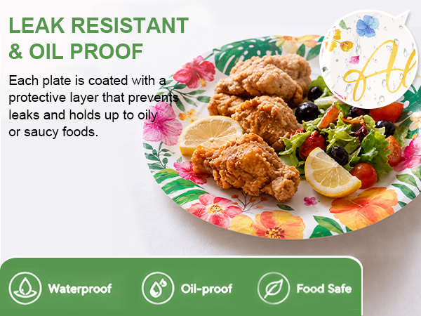 paper plate and napkins
