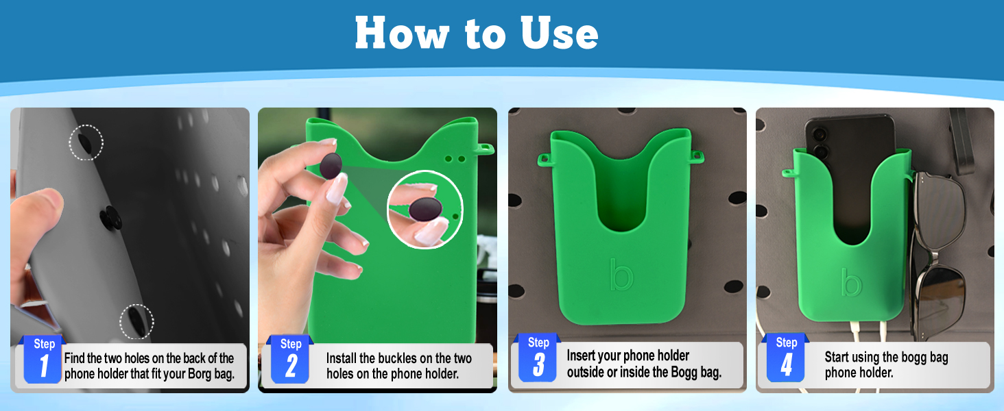 bogg bag cell phone holder