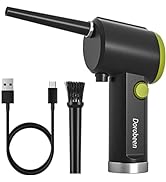 DOROBEEN Compressed Air Duster, Cordless Handheld Air Blower, Stepless Speed, 41000RPM, Portable ...