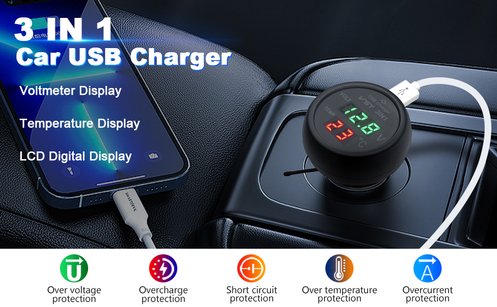 usb charging station for car with usb charging port and charger for all cars