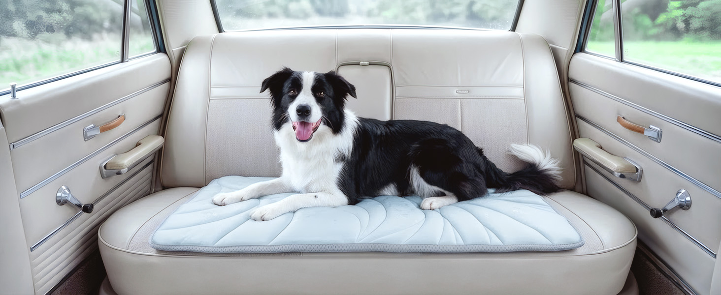 dog cooling mat for car, pet cooling pad for travel, portable dog cooling mat