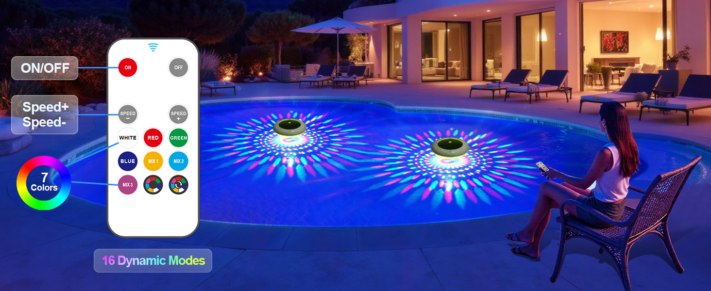 solar floating pool lights
