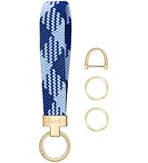 Fishent Stretchy Keychain, Woven Keychain Wristlet for Keys
