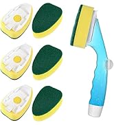 Non Scratch Dishwand Refills Handle, Dish Wand Refill Pack, 6 Heavy Duty Replacement Sponge Heads...