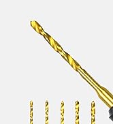 AM ARROWMAX Twist Mini Micro Drill Bits Set, 0.5mm-2.3mm, Size Marked,Titanium Coated High Speed ...