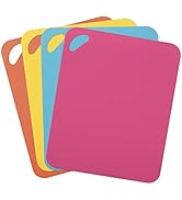 Dexas Heavy Duty Cutting Board Grippmat, Flexible Cutting Boards for Kitchen, Set of 4, Non Slip ...