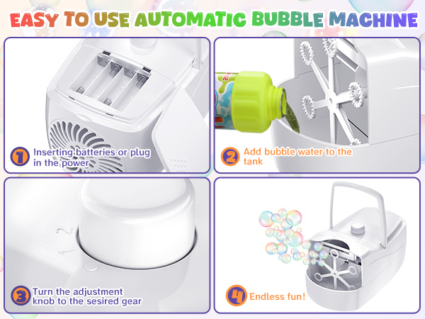bubble machine bubble machine for toddlers 1-3 for kids for parties bubble maker bubble blower