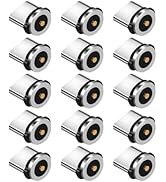 Housoutil 15 PCS Magnetic Connector Tips Head for Type C Devices Magnetic Phone Cable Adapter Mag...