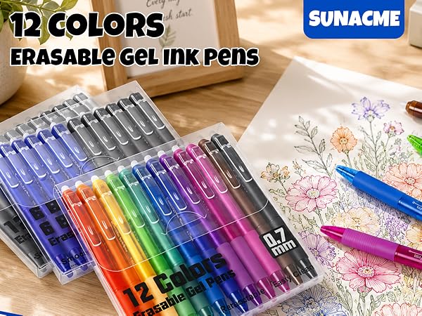 Erasable gel pens