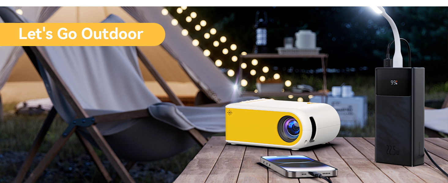 mini Projector outdoor