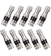 mxuteuk 10PCS RG11 F Type Coaxial Cable Compression Connectors with Weather Seal Ring G024-BK-Z-10