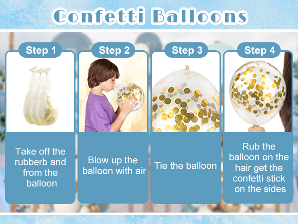  blue balloons