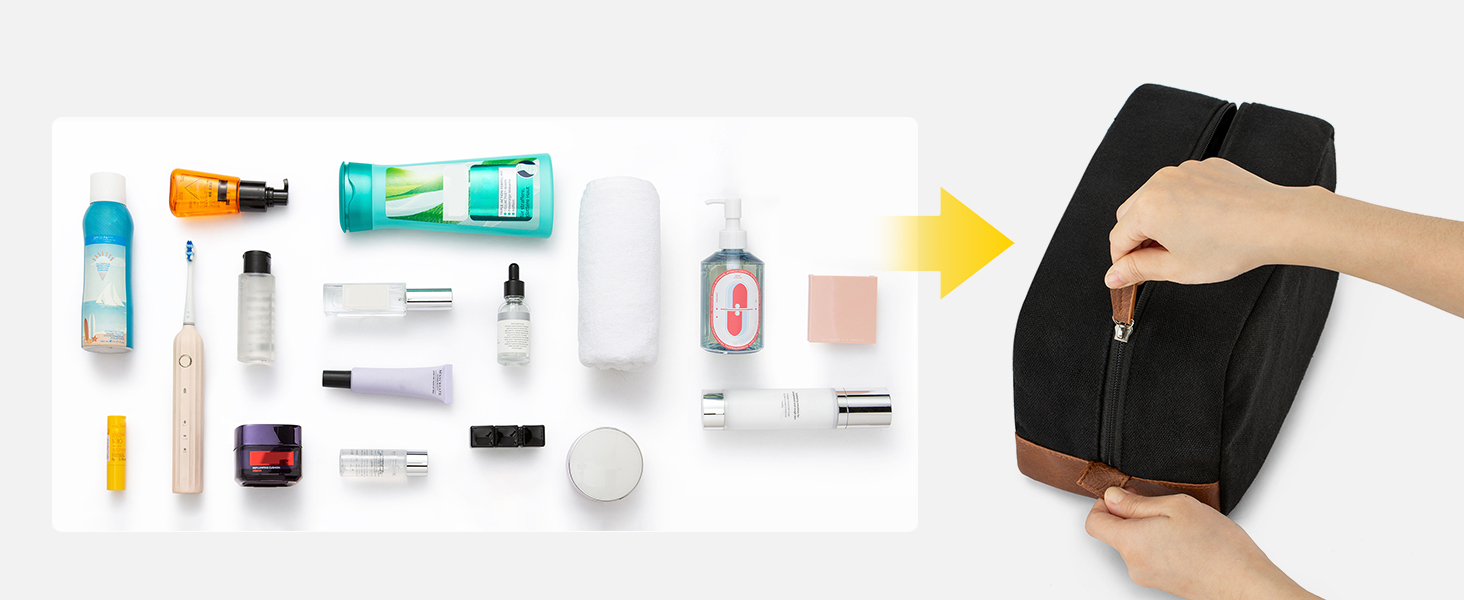 mens toiletry travel bag