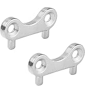 2Pcs Silver Marine Boat Gas Cap Key Stainless Steel Gas Water Fuel Tank Fill Filler Tool Marine Y...