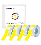 Yellow 14 X 40mm Tear-Resistant Thermal Label 640pcs