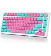 iTastatur 82 Keys Wireless Gaming Keyboard 75 Percent,Triple Mode Bluetooth/2.4Ghz/USB Pre-lubed ...