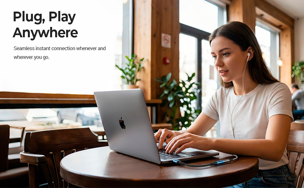 USB to 3.5mm Jack Audio Adapter